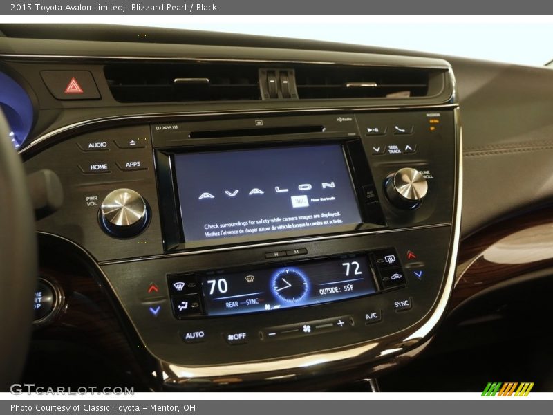 Blizzard Pearl / Black 2015 Toyota Avalon Limited