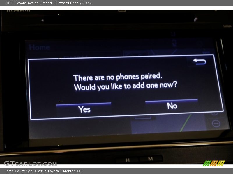 Blizzard Pearl / Black 2015 Toyota Avalon Limited