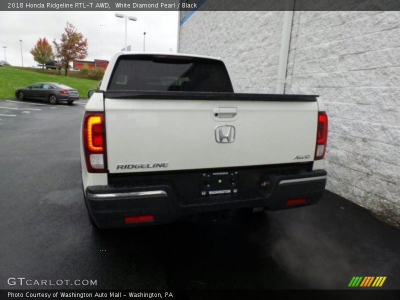 White Diamond Pearl / Black 2018 Honda Ridgeline RTL-T AWD