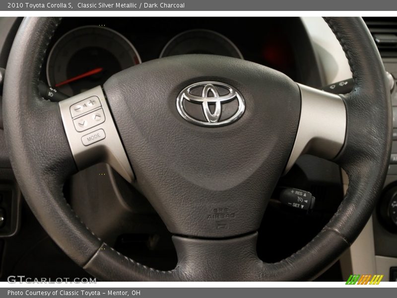 Classic Silver Metallic / Dark Charcoal 2010 Toyota Corolla S