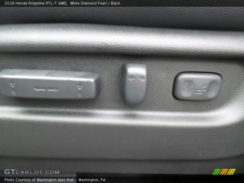 White Diamond Pearl / Black 2018 Honda Ridgeline RTL-T AWD