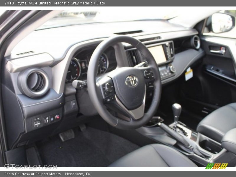 Magnetic Gray Metallic / Black 2018 Toyota RAV4 Limited