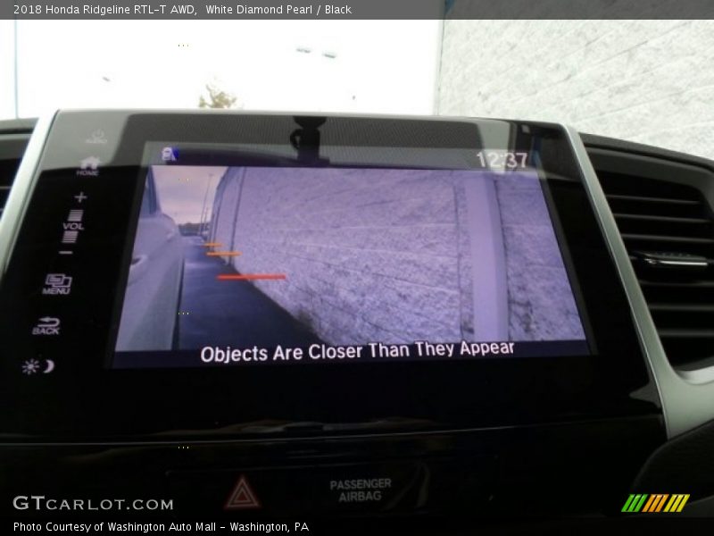 White Diamond Pearl / Black 2018 Honda Ridgeline RTL-T AWD