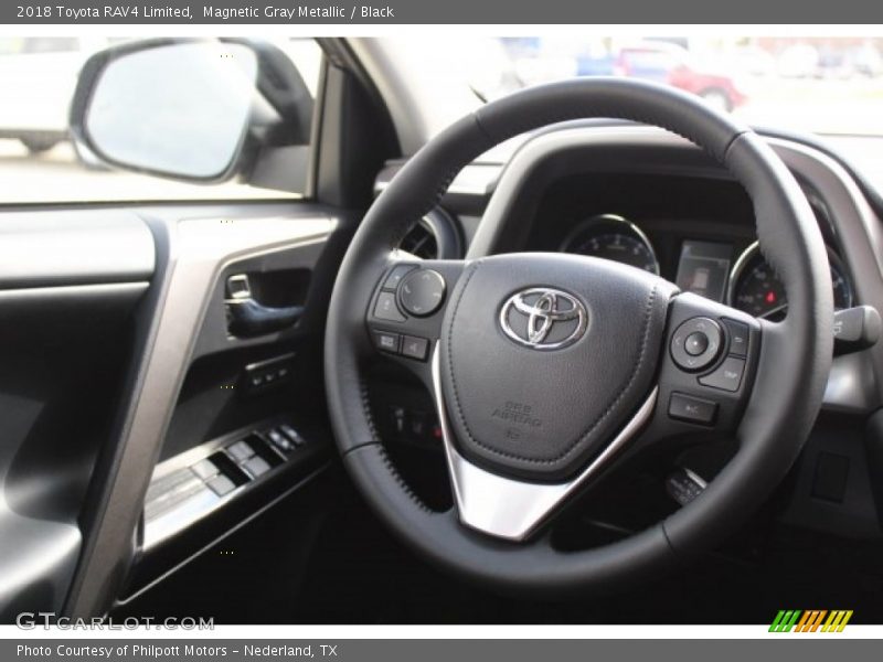 Magnetic Gray Metallic / Black 2018 Toyota RAV4 Limited