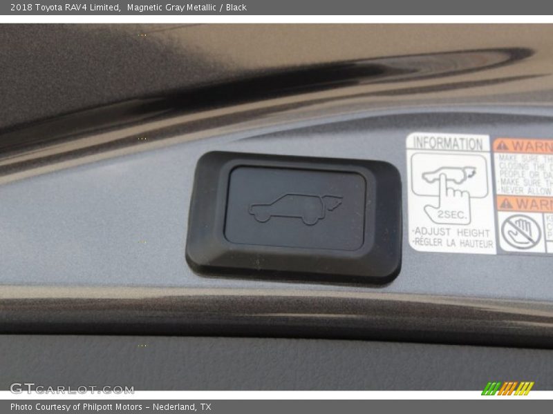 Magnetic Gray Metallic / Black 2018 Toyota RAV4 Limited