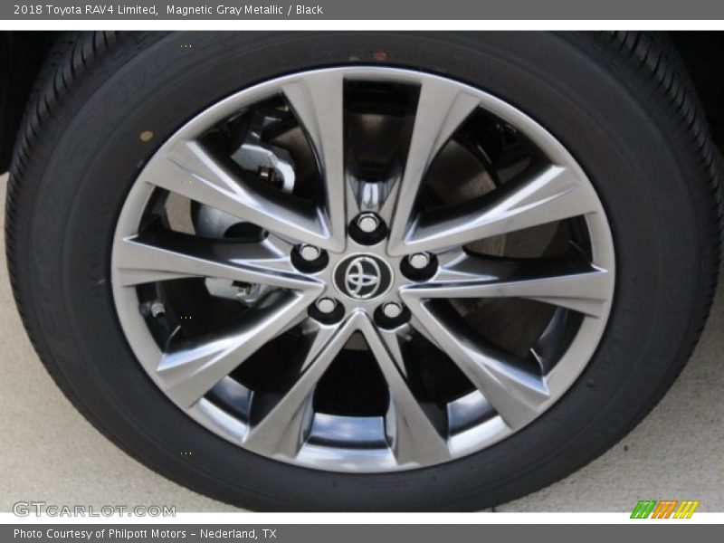 Magnetic Gray Metallic / Black 2018 Toyota RAV4 Limited