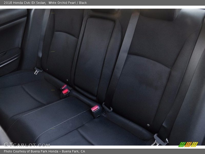 White Orchid Pearl / Black 2018 Honda Civic EX Sedan