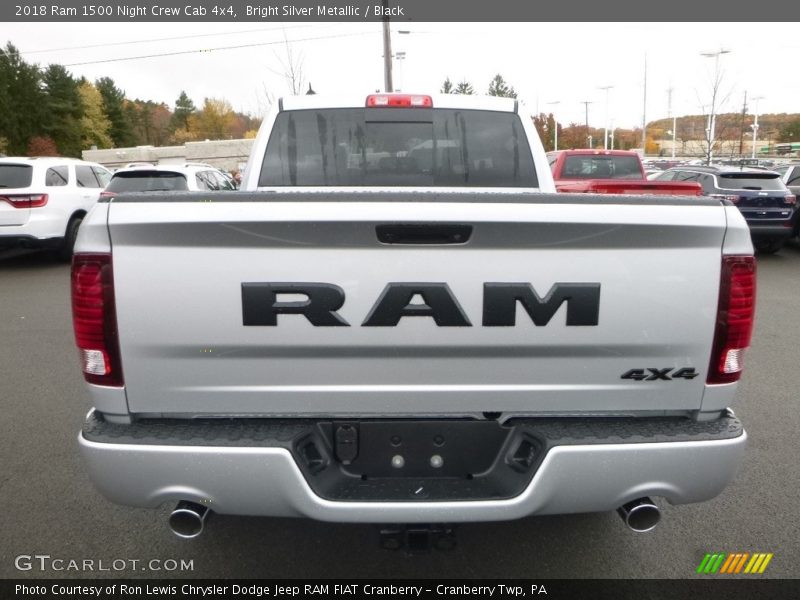 Bright Silver Metallic / Black 2018 Ram 1500 Night Crew Cab 4x4