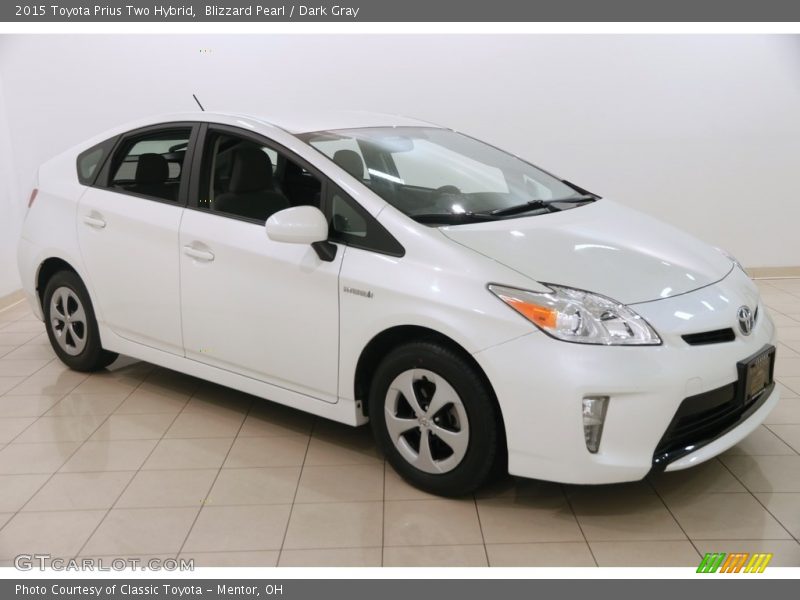 Blizzard Pearl / Dark Gray 2015 Toyota Prius Two Hybrid