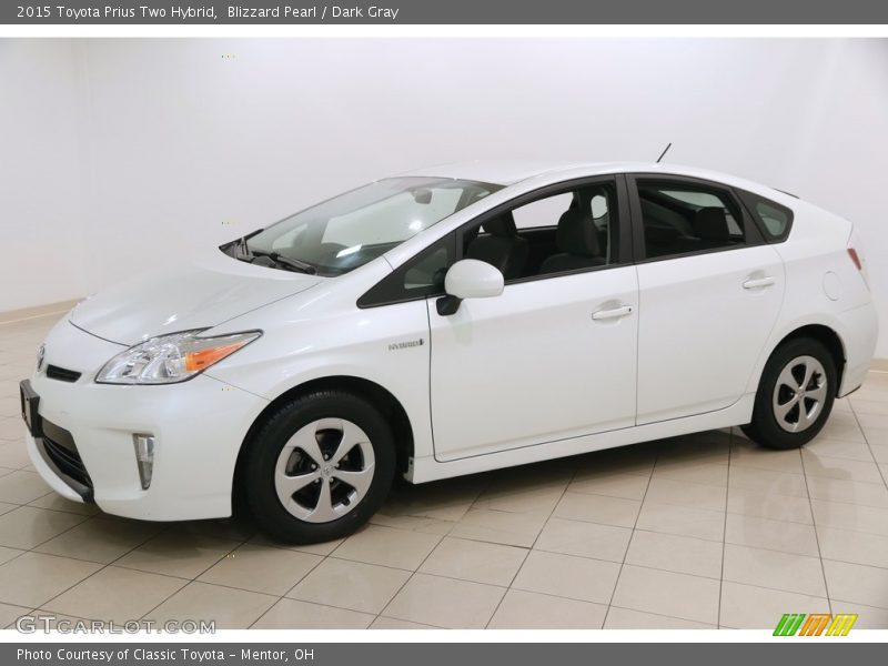 Blizzard Pearl / Dark Gray 2015 Toyota Prius Two Hybrid