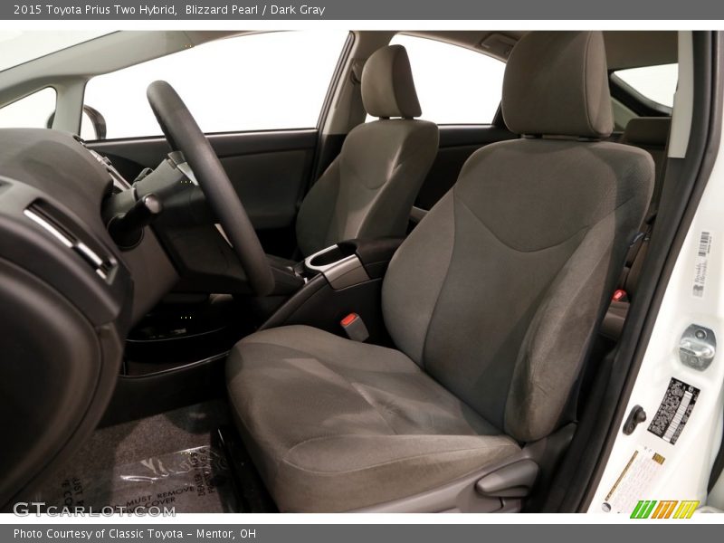 Blizzard Pearl / Dark Gray 2015 Toyota Prius Two Hybrid