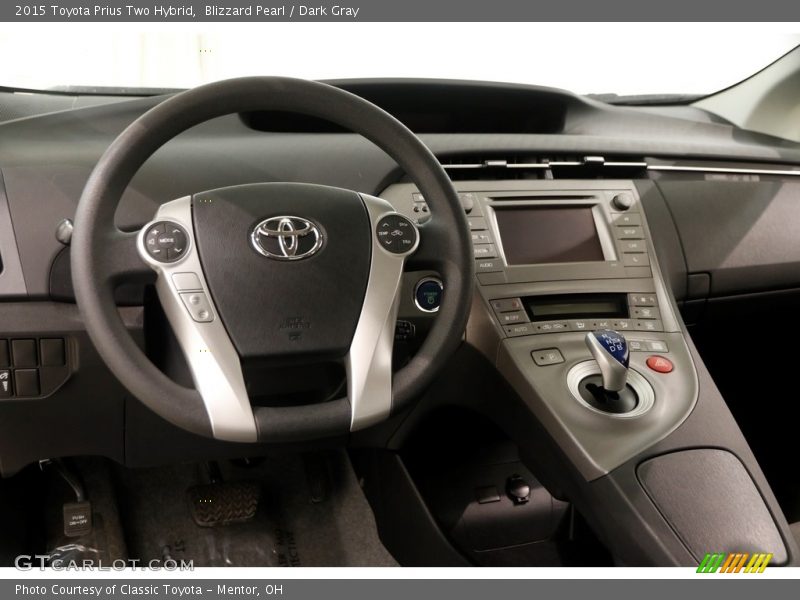 Blizzard Pearl / Dark Gray 2015 Toyota Prius Two Hybrid
