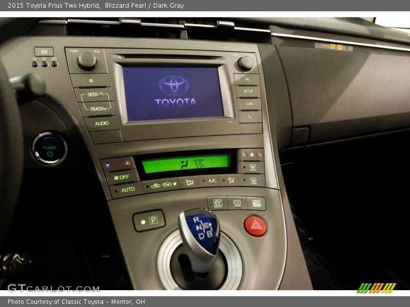Blizzard Pearl / Dark Gray 2015 Toyota Prius Two Hybrid