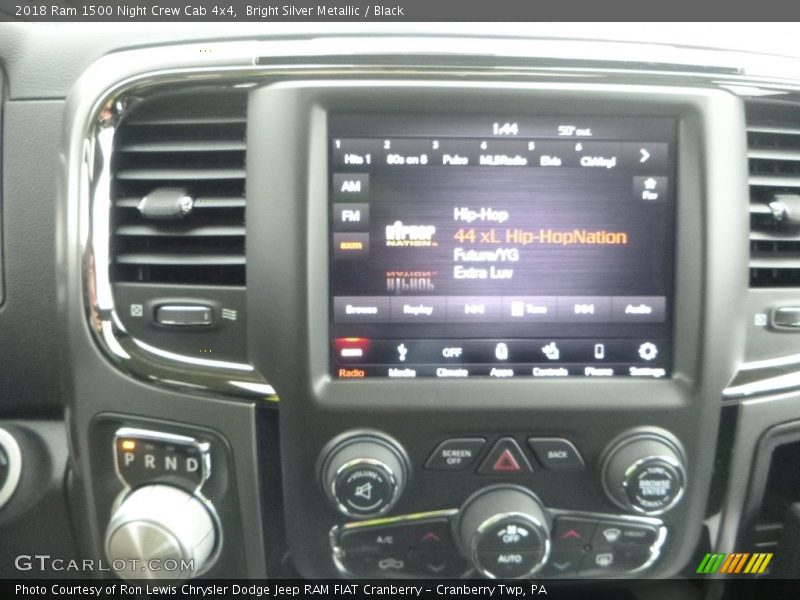 Bright Silver Metallic / Black 2018 Ram 1500 Night Crew Cab 4x4
