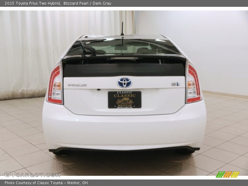 Blizzard Pearl / Dark Gray 2015 Toyota Prius Two Hybrid