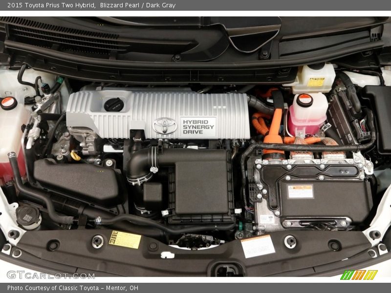 Blizzard Pearl / Dark Gray 2015 Toyota Prius Two Hybrid