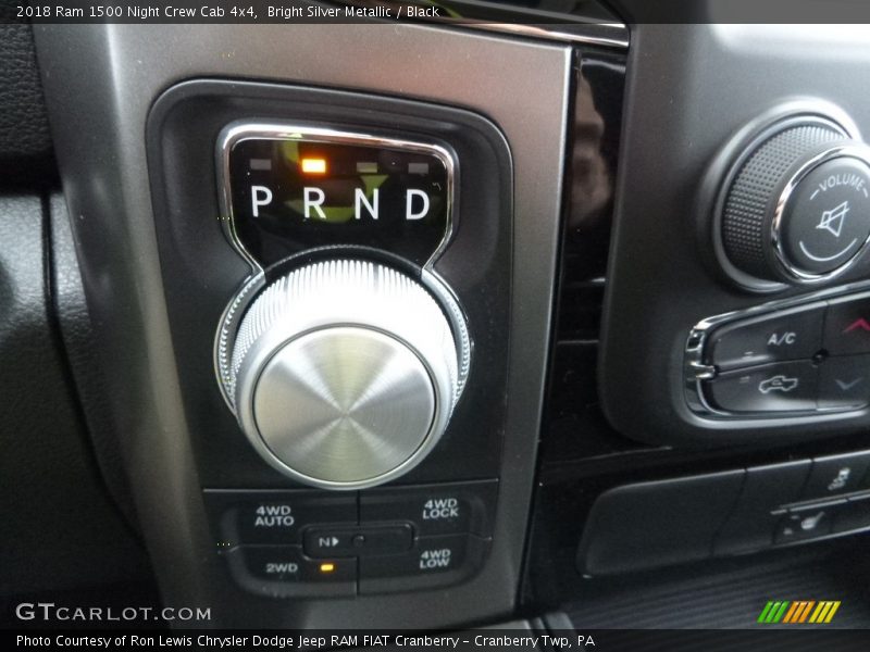 Bright Silver Metallic / Black 2018 Ram 1500 Night Crew Cab 4x4