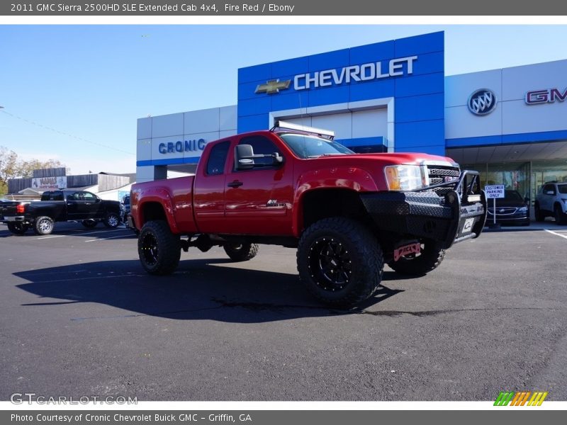 Fire Red / Ebony 2011 GMC Sierra 2500HD SLE Extended Cab 4x4
