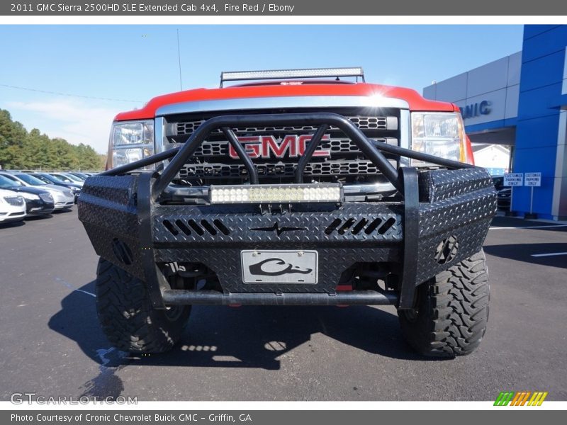 Fire Red / Ebony 2011 GMC Sierra 2500HD SLE Extended Cab 4x4