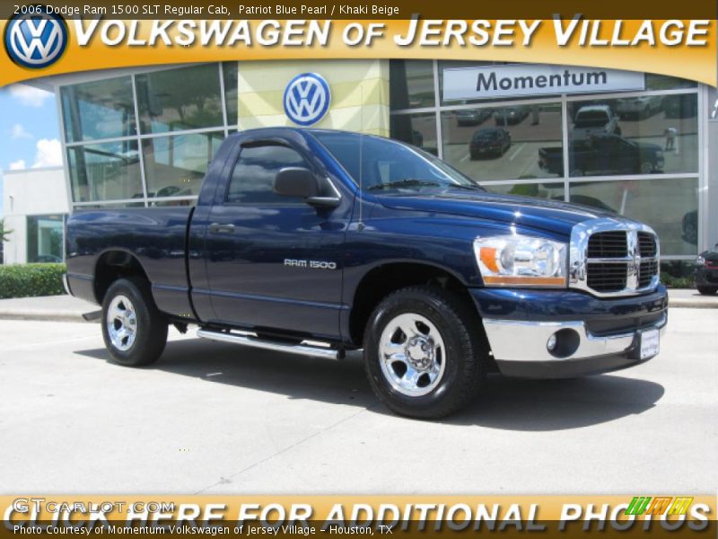 Patriot Blue Pearl / Khaki Beige 2006 Dodge Ram 1500 SLT Regular Cab