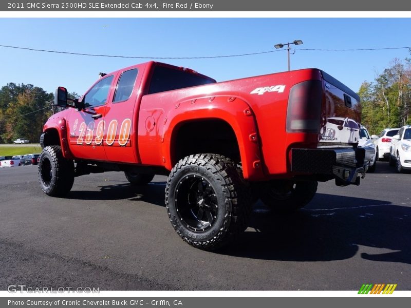 Fire Red / Ebony 2011 GMC Sierra 2500HD SLE Extended Cab 4x4