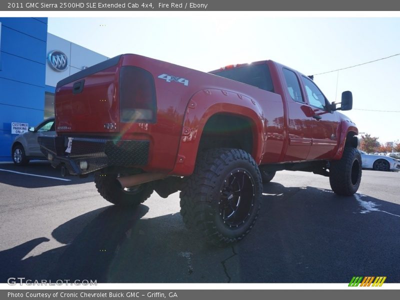 Fire Red / Ebony 2011 GMC Sierra 2500HD SLE Extended Cab 4x4