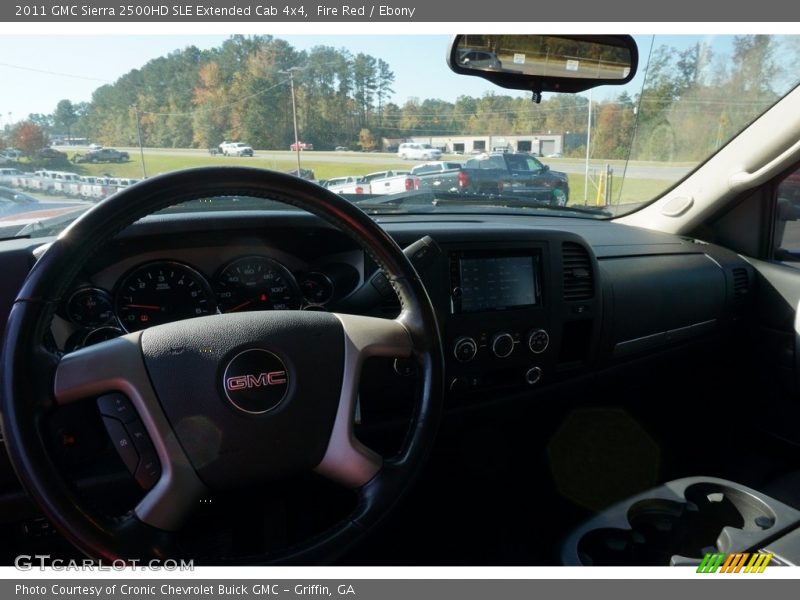 Fire Red / Ebony 2011 GMC Sierra 2500HD SLE Extended Cab 4x4