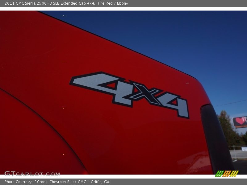 Fire Red / Ebony 2011 GMC Sierra 2500HD SLE Extended Cab 4x4
