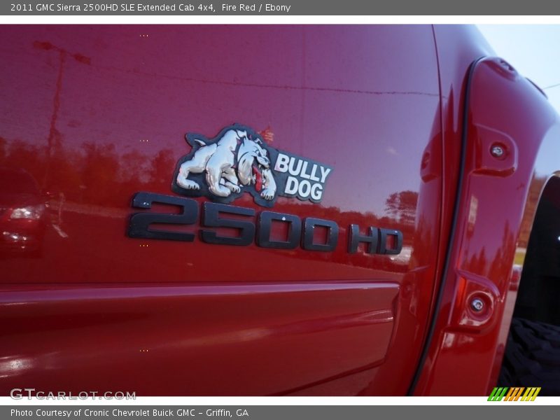 Fire Red / Ebony 2011 GMC Sierra 2500HD SLE Extended Cab 4x4
