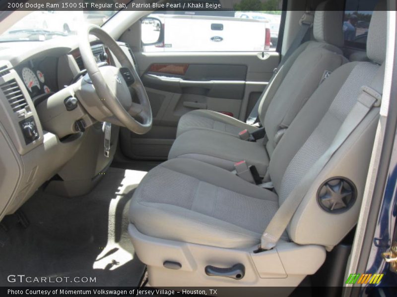 Patriot Blue Pearl / Khaki Beige 2006 Dodge Ram 1500 SLT Regular Cab