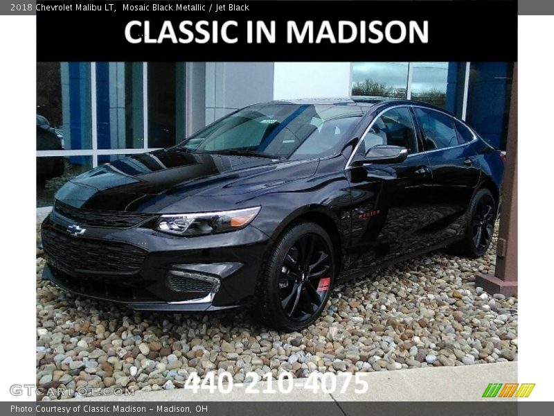 Mosaic Black Metallic / Jet Black 2018 Chevrolet Malibu LT