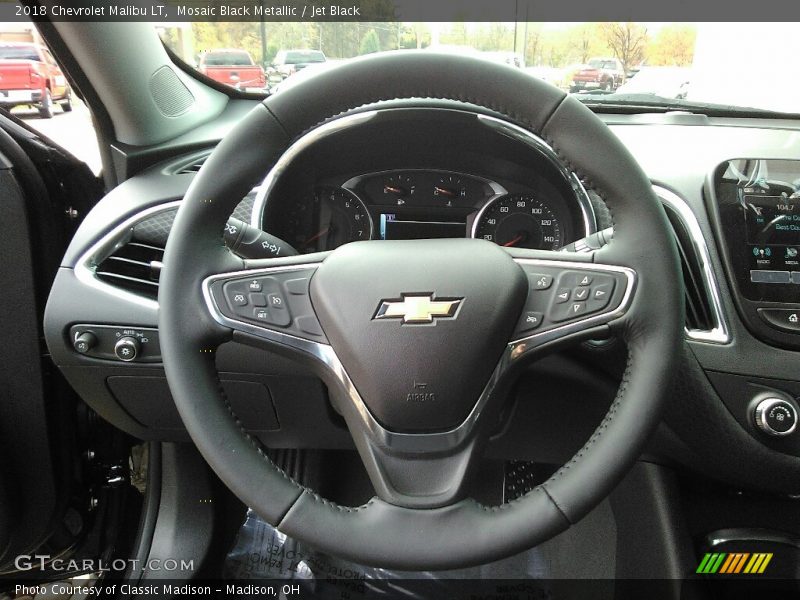 Mosaic Black Metallic / Jet Black 2018 Chevrolet Malibu LT