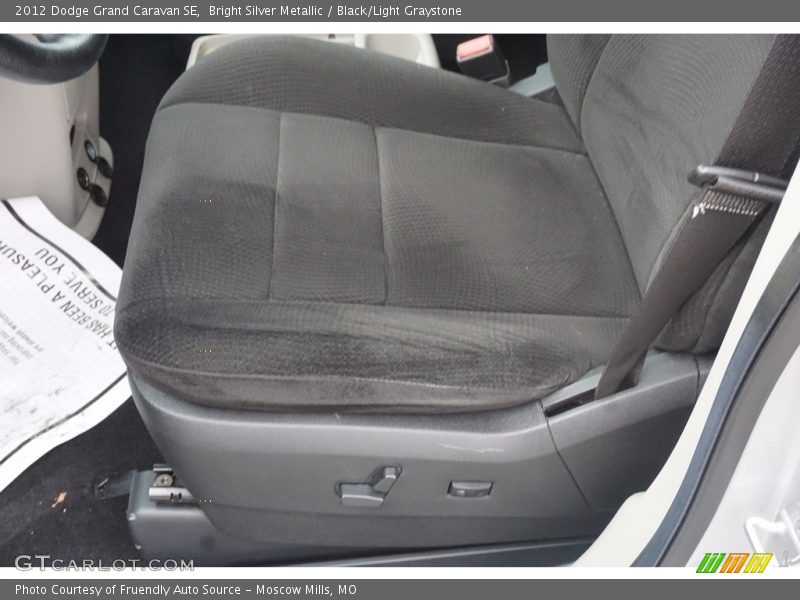 Bright Silver Metallic / Black/Light Graystone 2012 Dodge Grand Caravan SE