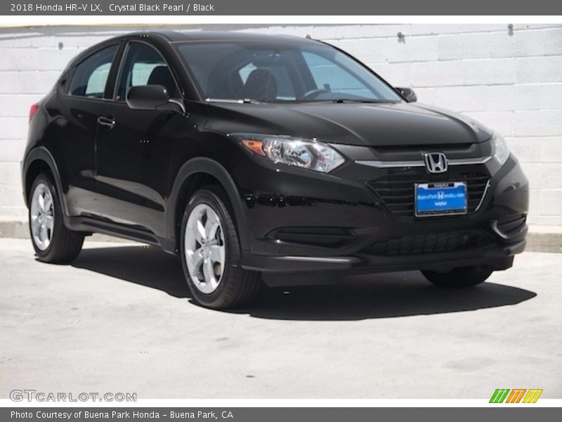 Crystal Black Pearl / Black 2018 Honda HR-V LX