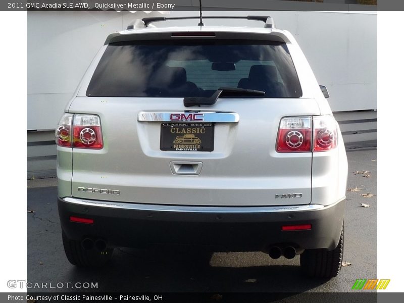 Quicksilver Metallic / Ebony 2011 GMC Acadia SLE AWD