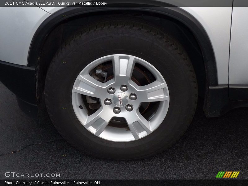 Quicksilver Metallic / Ebony 2011 GMC Acadia SLE AWD