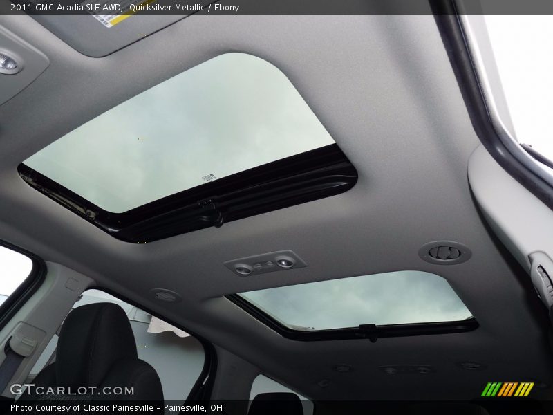 Quicksilver Metallic / Ebony 2011 GMC Acadia SLE AWD