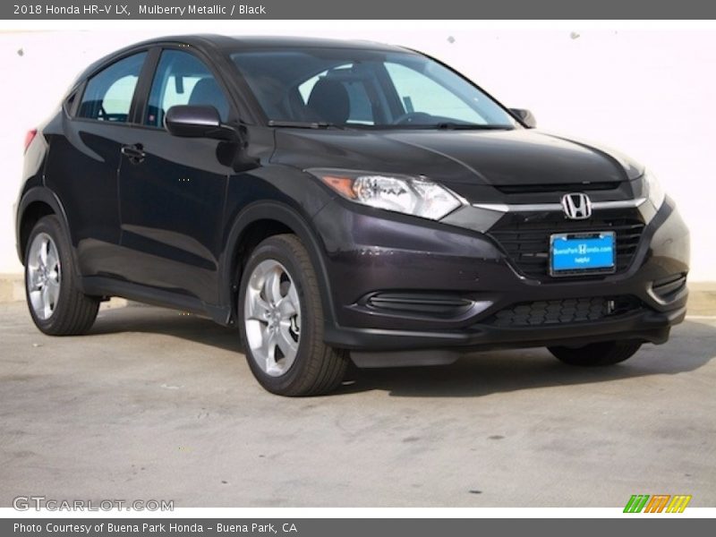 Mulberry Metallic / Black 2018 Honda HR-V LX