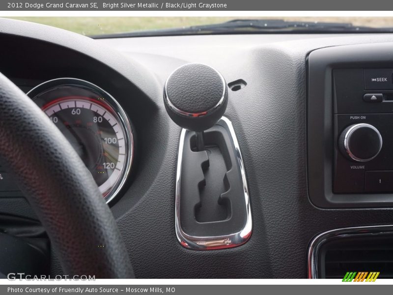 Bright Silver Metallic / Black/Light Graystone 2012 Dodge Grand Caravan SE