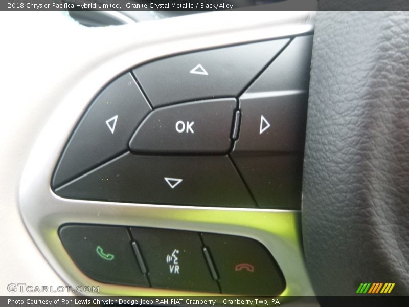 Controls of 2018 Pacifica Hybrid Limited