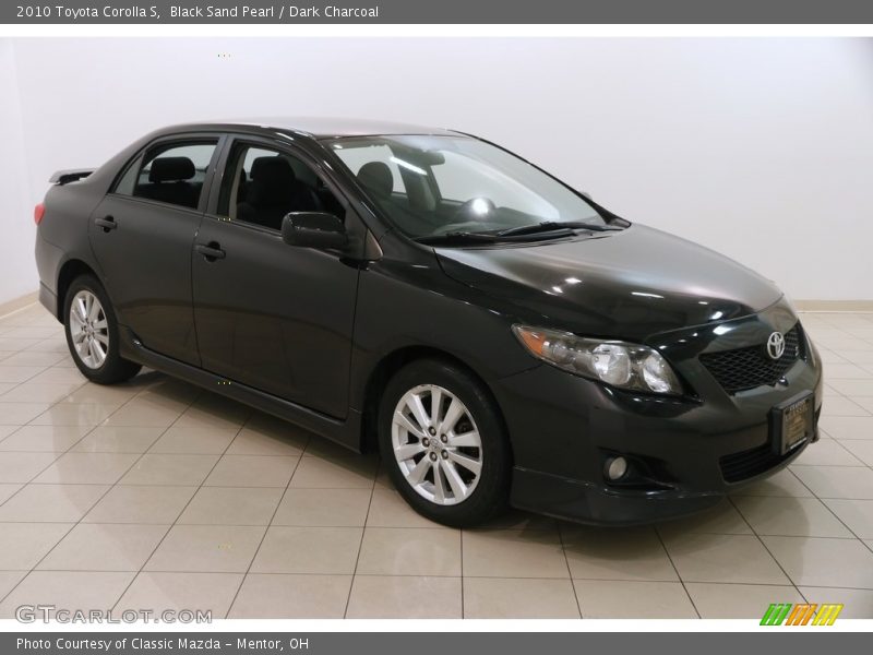 Black Sand Pearl / Dark Charcoal 2010 Toyota Corolla S