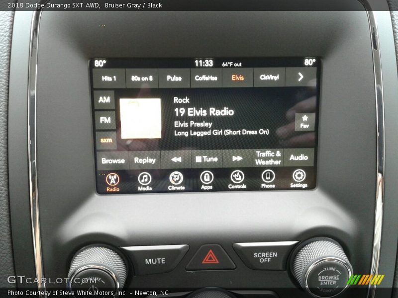 Bruiser Gray / Black 2018 Dodge Durango SXT AWD