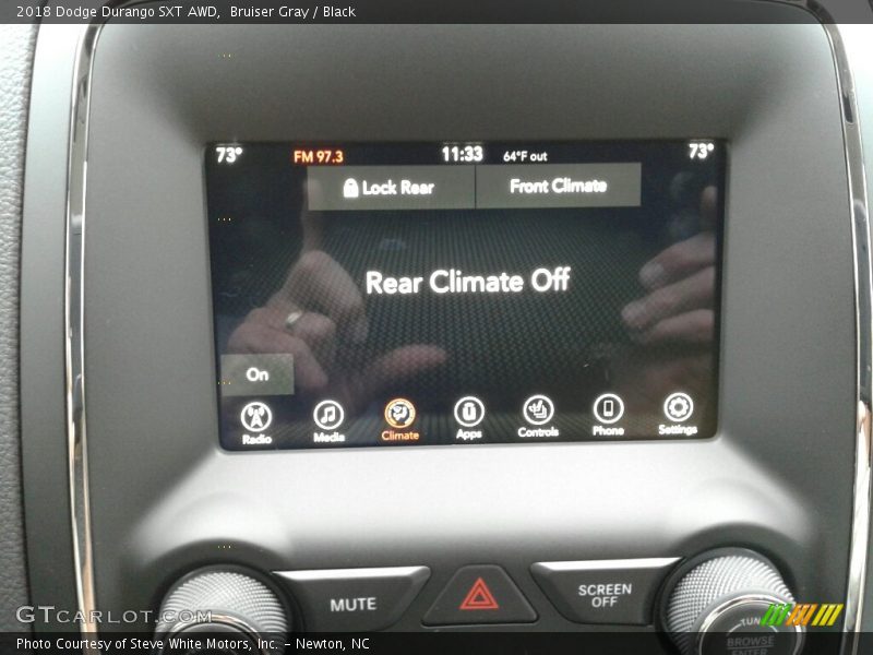 Bruiser Gray / Black 2018 Dodge Durango SXT AWD