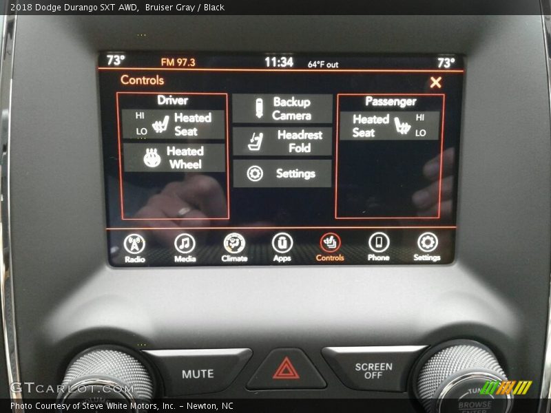 Bruiser Gray / Black 2018 Dodge Durango SXT AWD