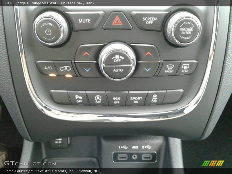 Bruiser Gray / Black 2018 Dodge Durango SXT AWD