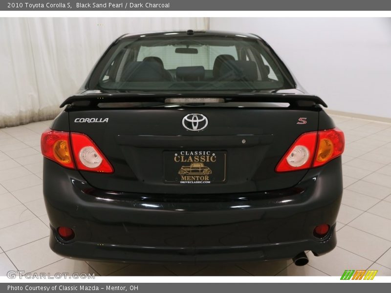 Black Sand Pearl / Dark Charcoal 2010 Toyota Corolla S