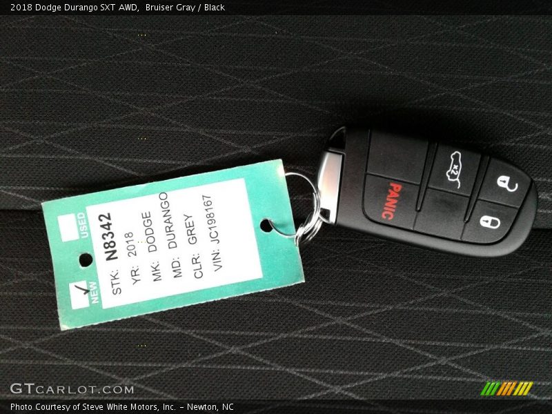 Bruiser Gray / Black 2018 Dodge Durango SXT AWD