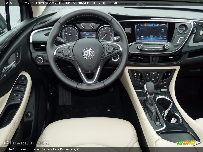 Midnight Amethyst Metallic / Light Neutral 2018 Buick Envision Preferred AWD