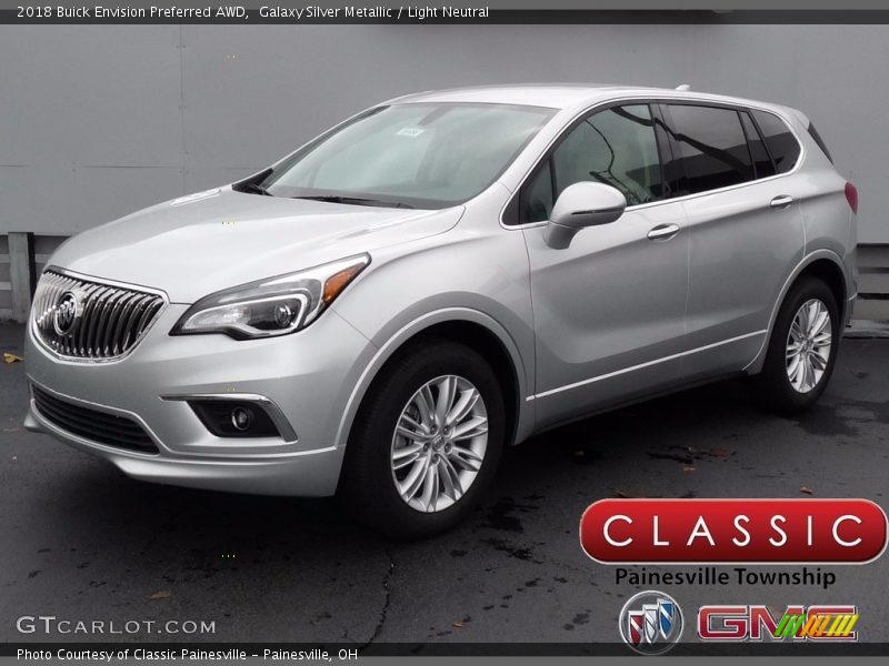 Galaxy Silver Metallic / Light Neutral 2018 Buick Envision Preferred AWD