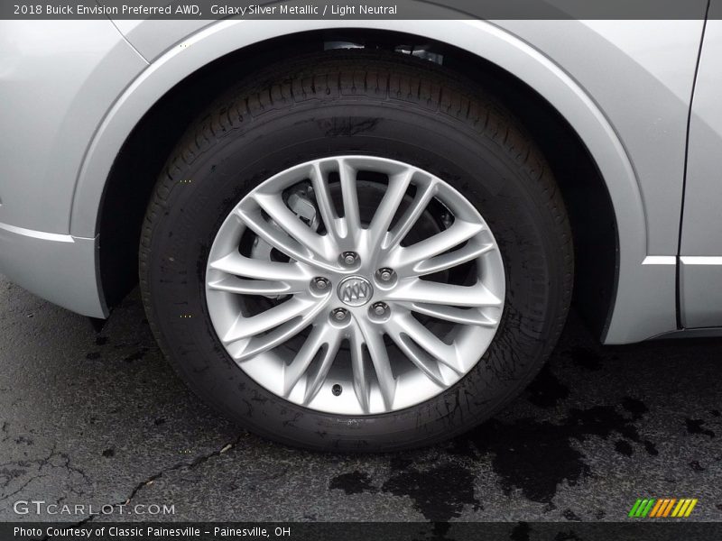 Galaxy Silver Metallic / Light Neutral 2018 Buick Envision Preferred AWD